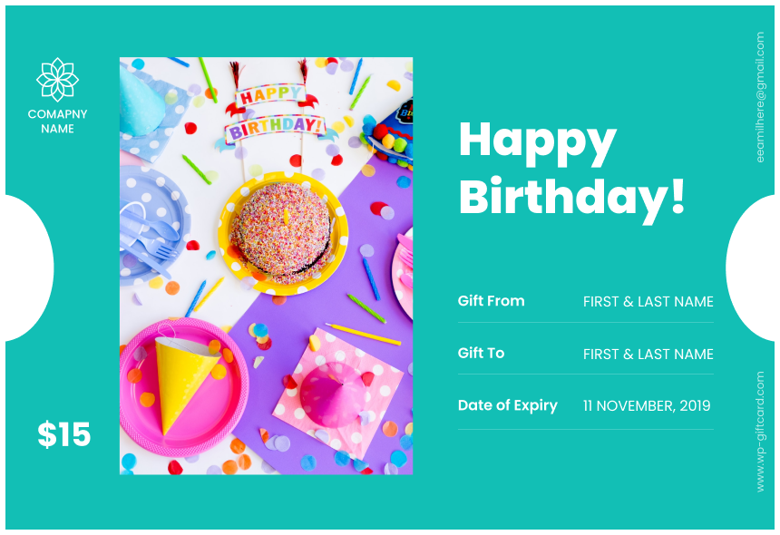 Birthday Giftcards 2