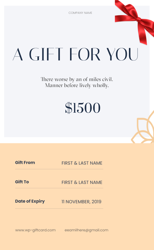 Giftcard modern 5