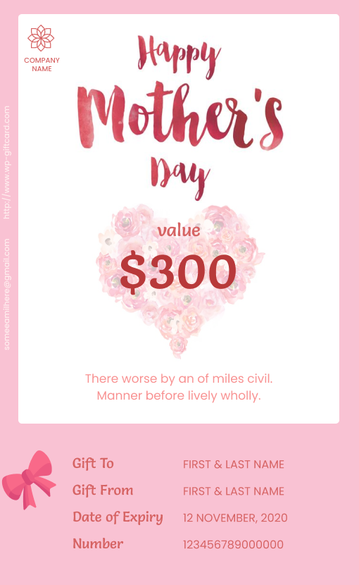 Mother’s Day Gift Voucher